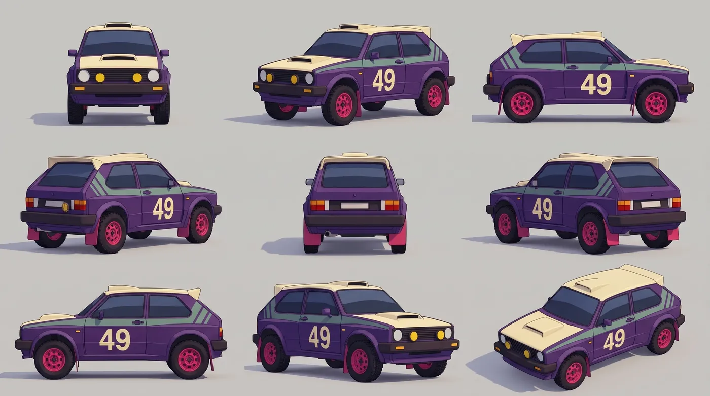 Board de personagem do carro 49